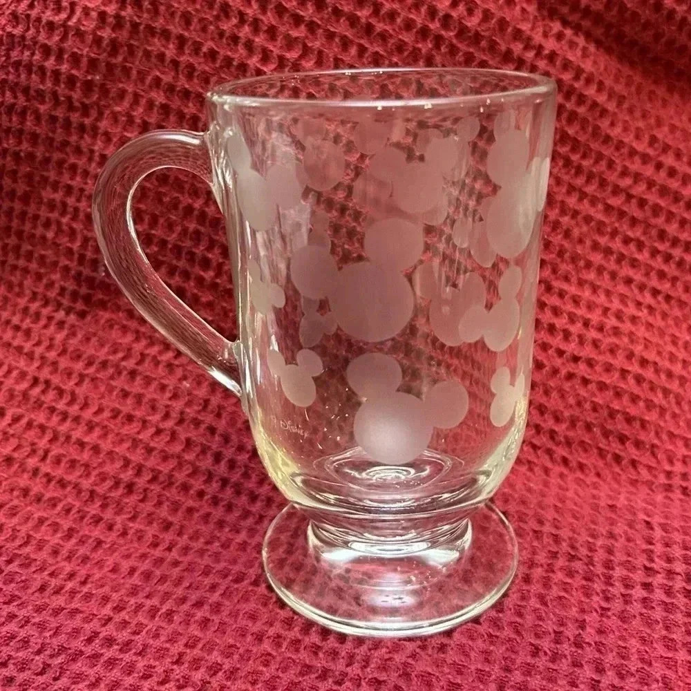 Disney Mickey Mouse Ears Etched 10 oz mug NWOT